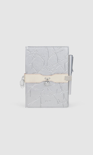 NOTEBOOK/PENHOLDER - A5 VANILLA
