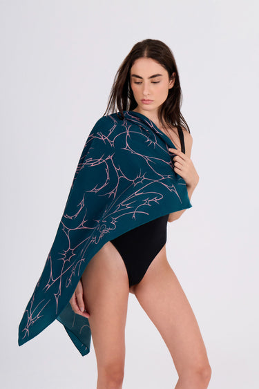 SELF-CARE SCARF - CORAL