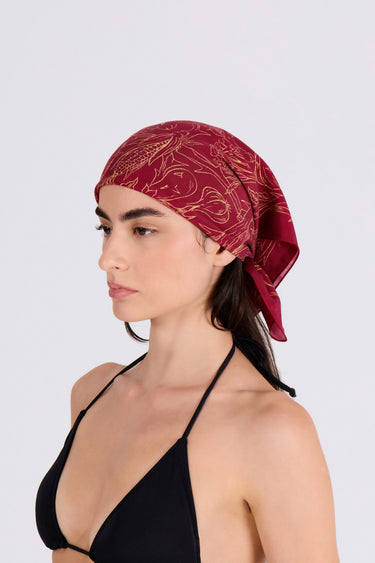 FORBIDDEN HARVEST BANDANA - CLARET