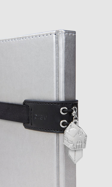 NOTEBOOK/PENHOLDER - A5 BLACK