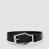 prev - Leather Belt - KAREL BELT MAXI - BLACK