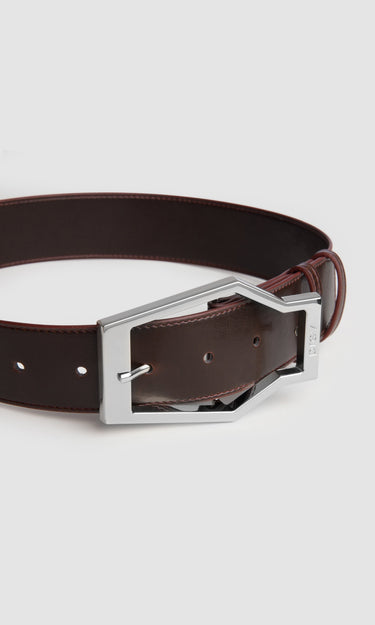 prev - Leather Belt - KAREL BELT MAXI - SIENNA