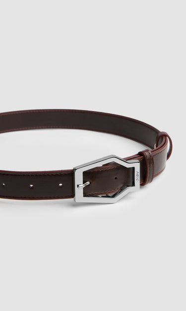 prev - Leather Belt - KAREL BELT MIDI - SIENNA
