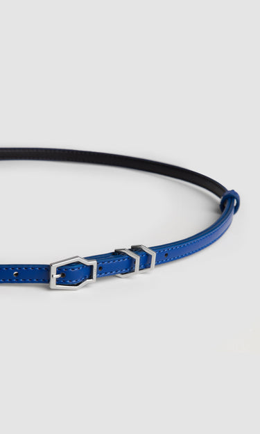prev - Leather Belt - KAREL BELT MINI - ELECTRIC