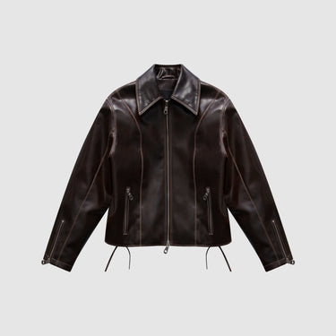 prev - Leather Jacket - ROBIN - SIENNA